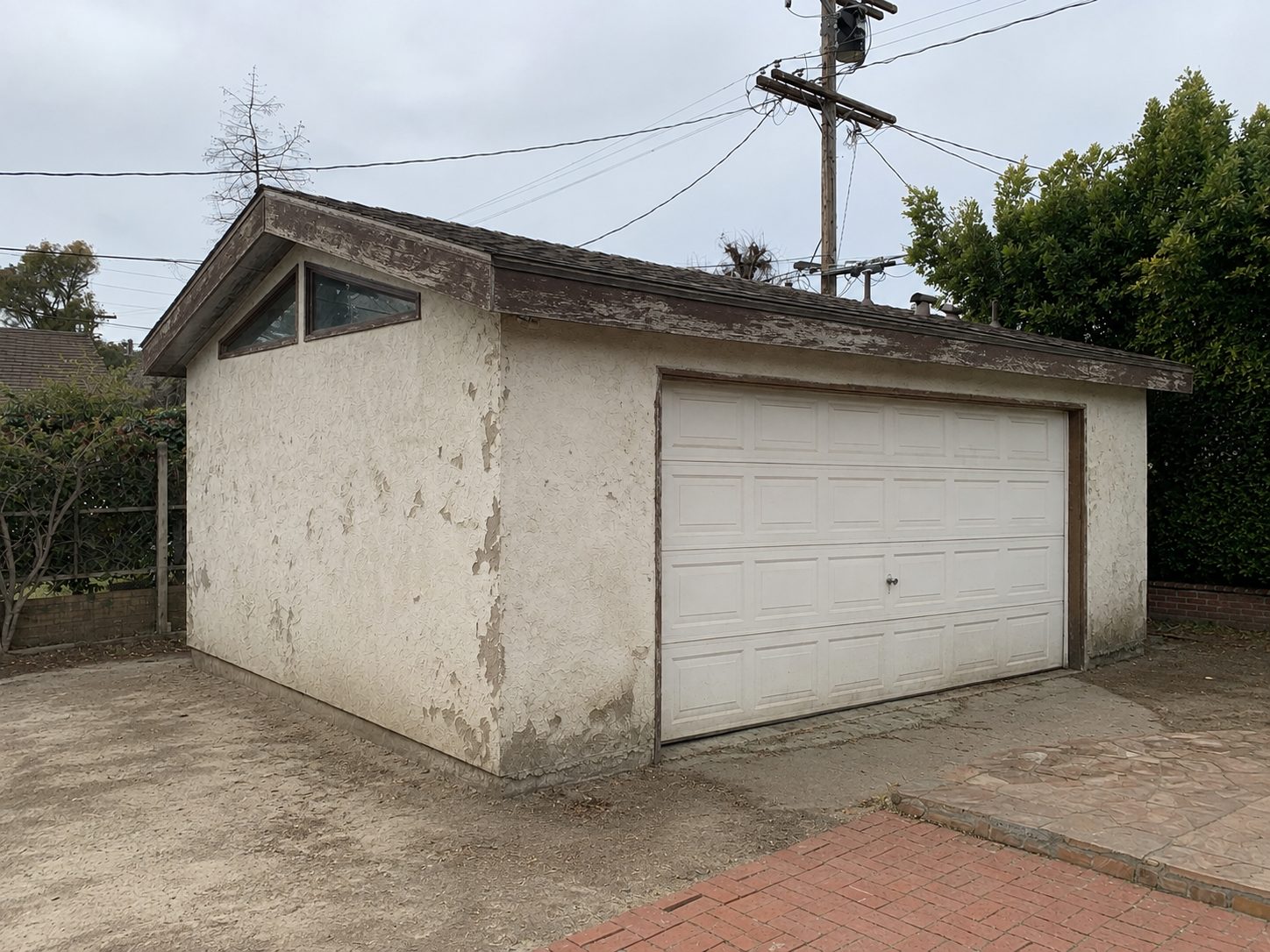 Garage before ADU conversion